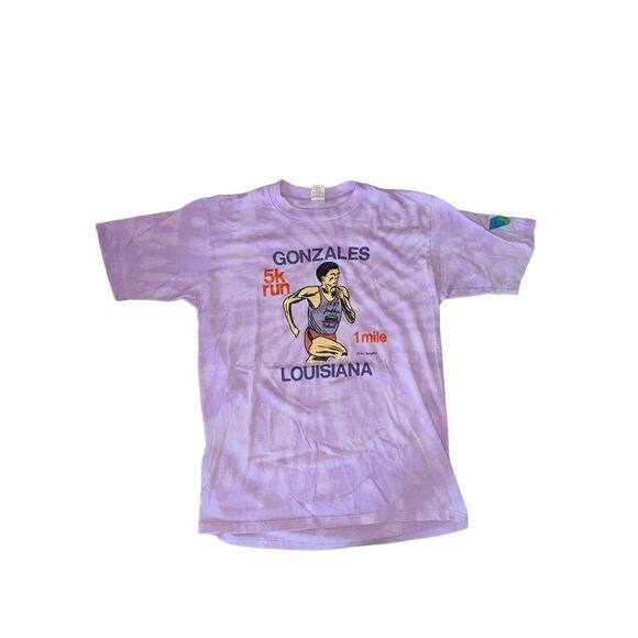 Vintage 1987 Jambalaya Festival Gonzales, Louisiana 5K Run Bleached Tee - Picture 1 of 6